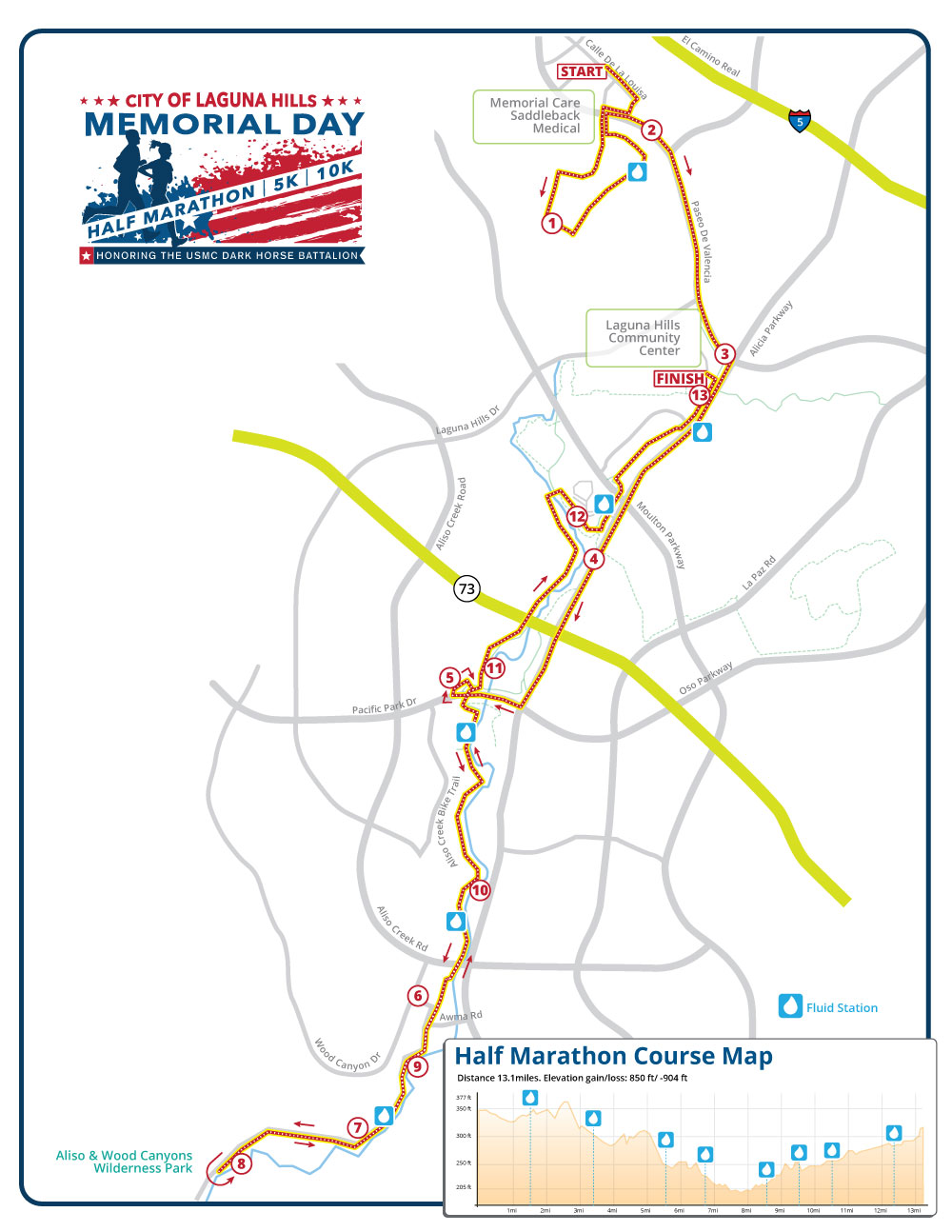 2024 Half Marathon Course Map