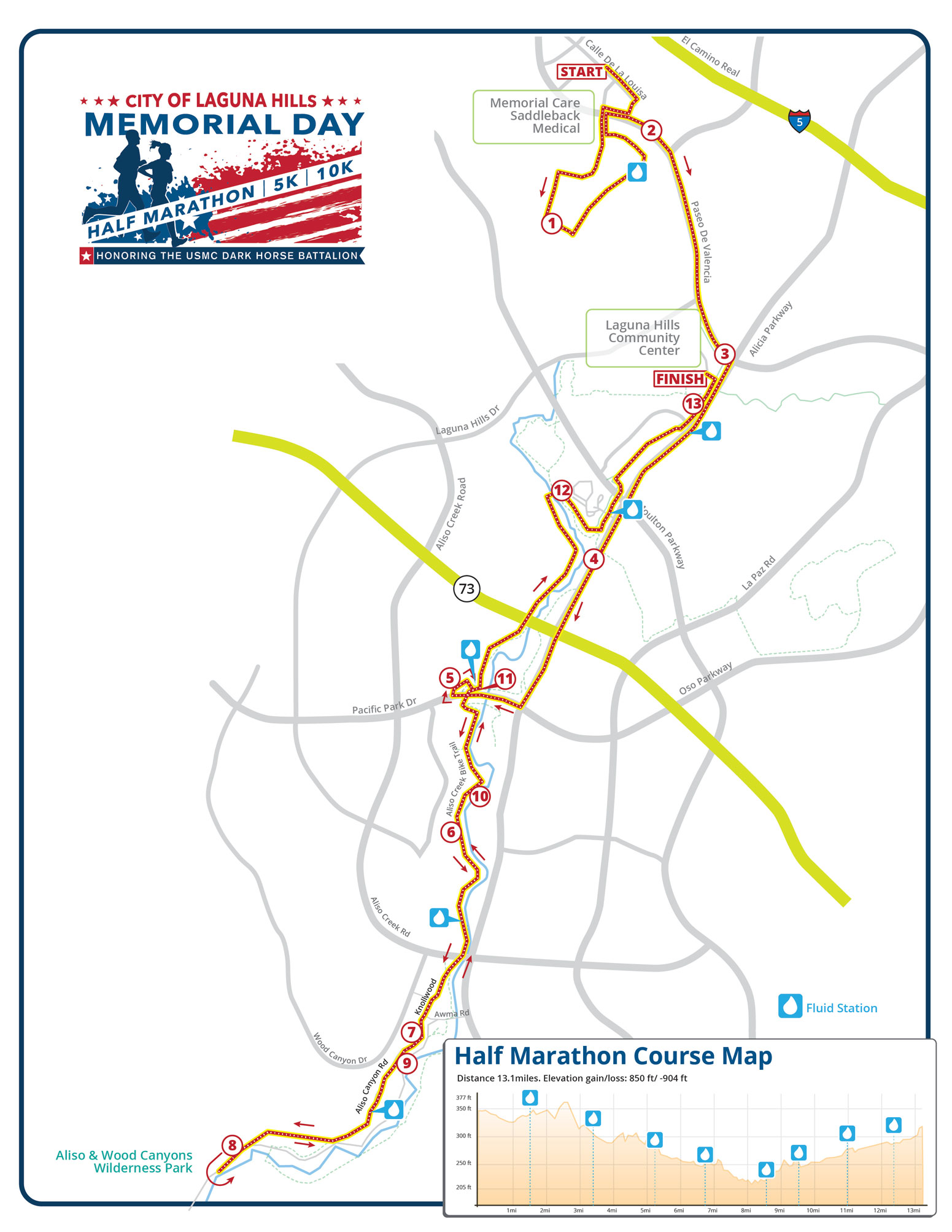 2024 Half Marathon Course Map